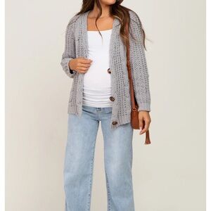 Pink blush Maternity Jeans wide leg